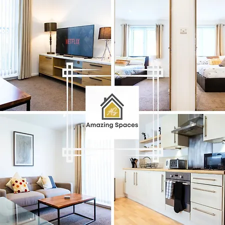 Executive 2 Bed Apartment With Free Parking By Amazing Spaces Relocations Ltd Warrington Exterior photo